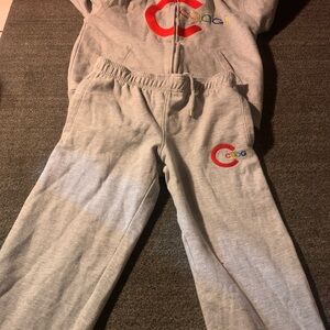 COOGI Light Gray Kids Sweatpants with Red Multicolor Logo